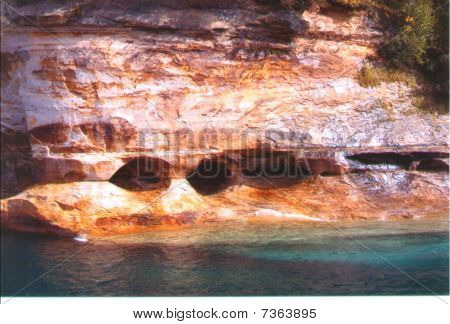 En la foto de rocas