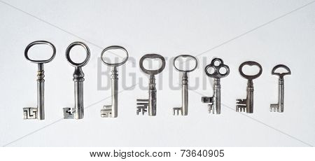 Eight Antique Keys