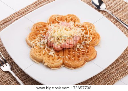 Waffle With Sauce