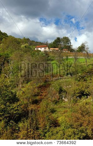Alpine landscape in Mehedinti Mountains, Romania, Europe