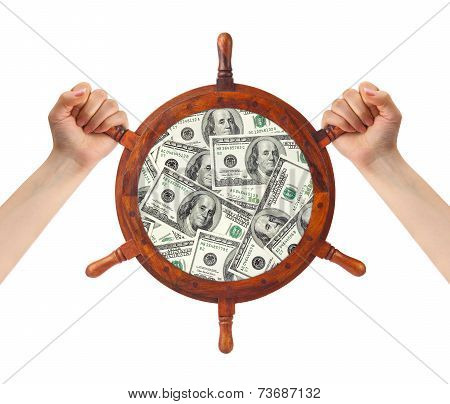 Hands And Money Helm - Finance Management