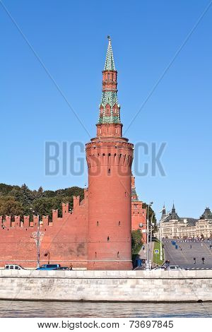 Moscow. Kremlin. Beklemishevskaya Or Moskvoretskaya Tower