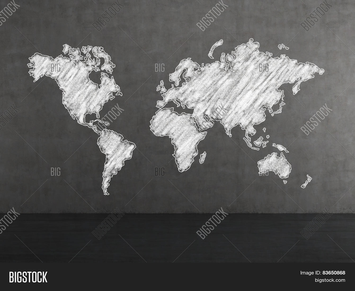 White World Map 图片和照片（免费试用） | Bigstock