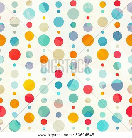 Colored Circle Seamless Pattern
