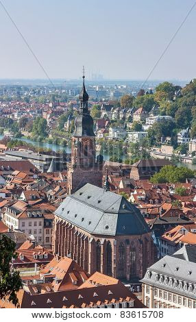 Top View Of The Heidelberg,germany