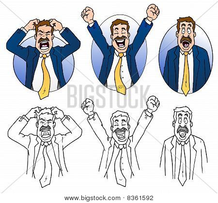 Business uttryck Cartoon