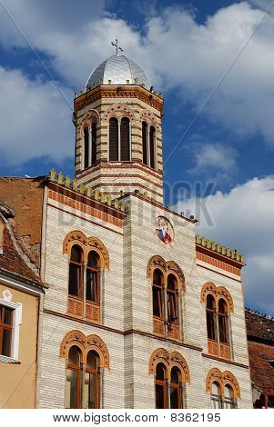 รายละเอียดโบสถ์สไตล์ไบแซนไทน์ในเมือง Brasov โรมาเนีย