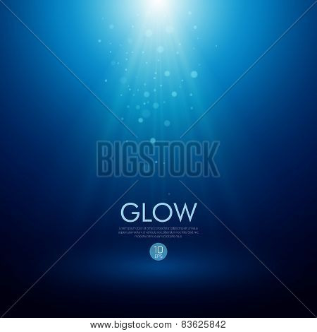 Vector background with a glowing effect