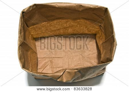 Open Empty Grocery Bag