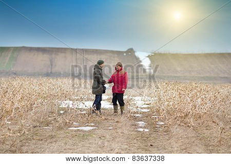 Farmers Shaking Hands