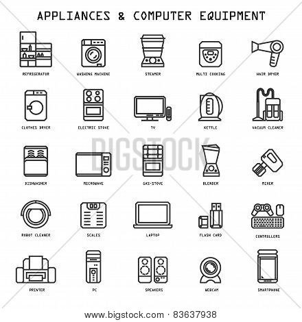 Household Appliances Icons