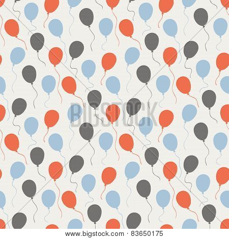 Festive pattern with balloons