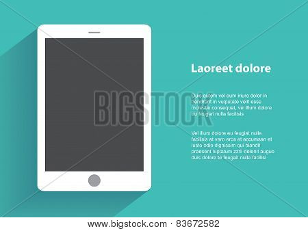 Hand holding smartphone with blank screen