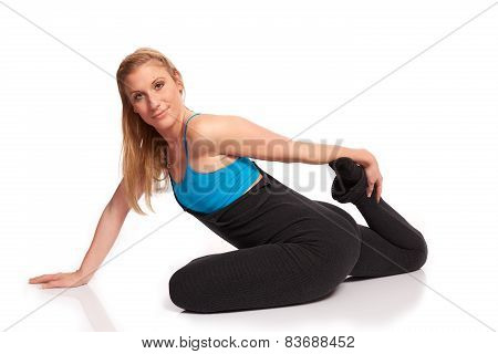 Young Sporty Woman In The Warm-up Workout