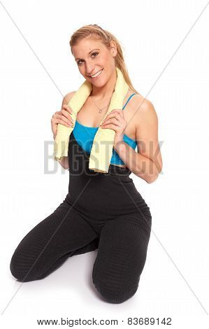 Young Sporty Woman In The Warm-up Workout