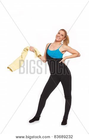 Young Sporty Woman In The Warm-up Workout