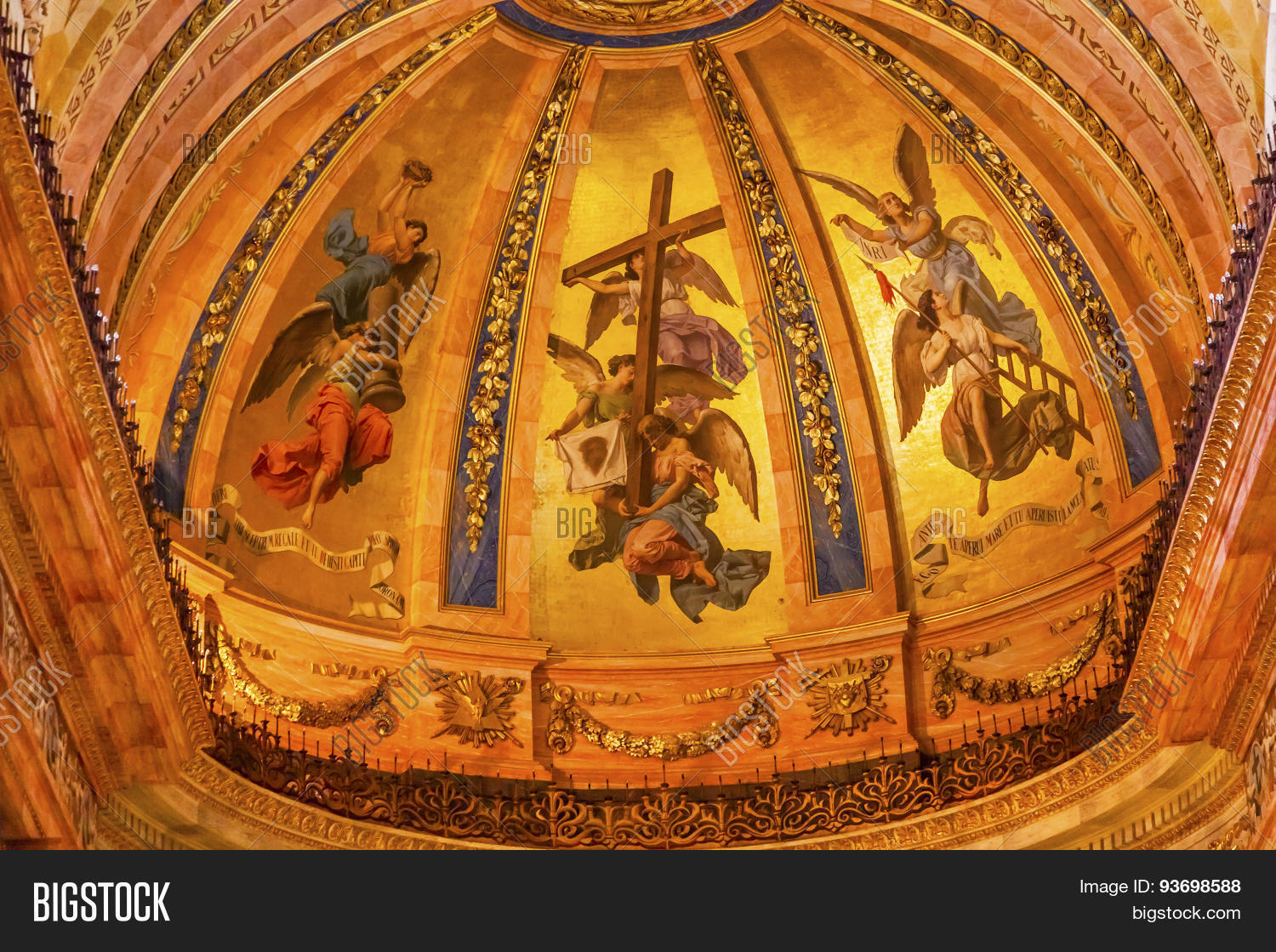 Golden Frescos Dome Image & Photo (Free Trial) Bigstock