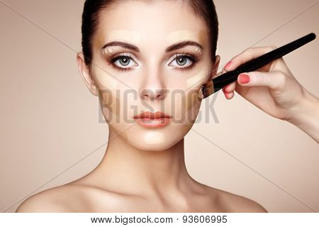 Makeup Artist Applies Skintone