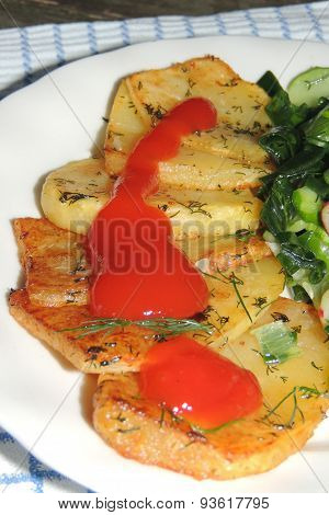 Fried potatoes