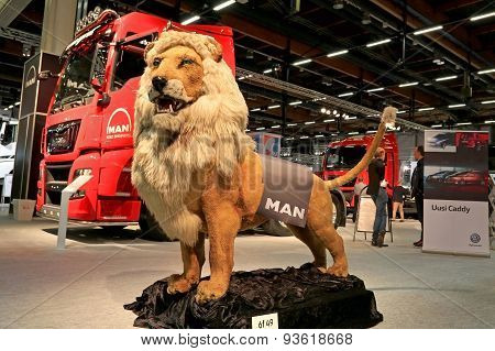The Man Lion At The Man Trucks Stand At Logistics Transport 2015