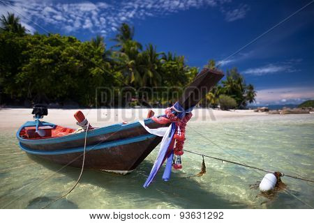 Beautiful Boat On The Beach