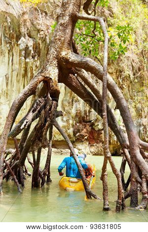 Kayaking In Pang Nga Bay, Thailand