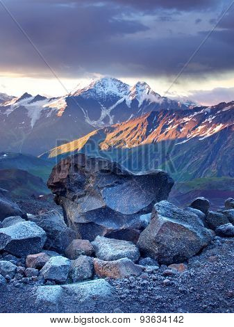 High mountain peak
