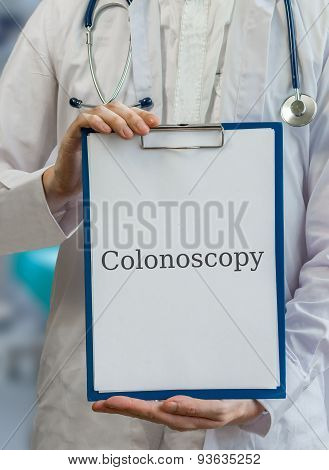 Practitioner Doctor Advise Colonoscopy