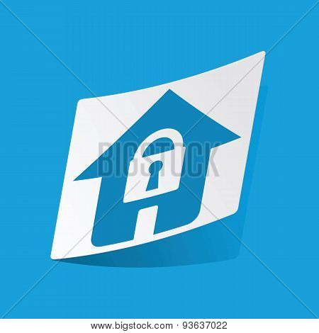 Locked house sticker