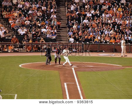 Giants Aubrey Huff slipper af Bat efter begroning uden banen