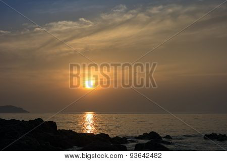 Evening Sun on Charlie Beach.