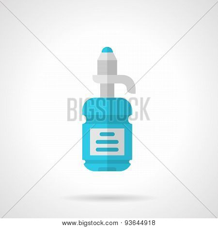 Water bottle flat vector icon
