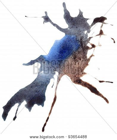 Beautiful traced vector watercolor splatter.