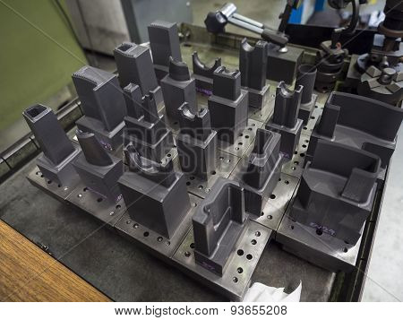 Operator Prepare Edm Electrod Of Precision Mold And Die