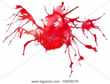 Beautiful traced vector watercolor splatter.