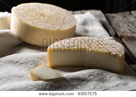 French goat cheese with mystic light effect