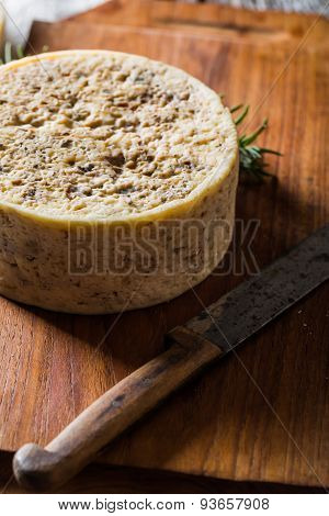 French goat cheese with mystic light effect