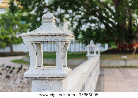Thai Lamp On A Brige