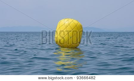 Yellow Buoy For Regatta