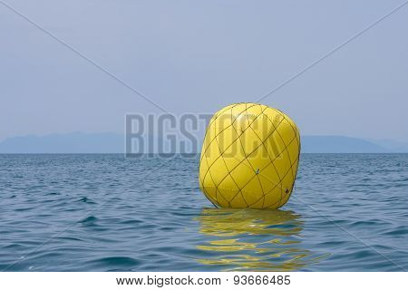 Yellow Buoy For Regatta