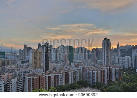Downtown Of Hong Kong, High Density, Poor Area.