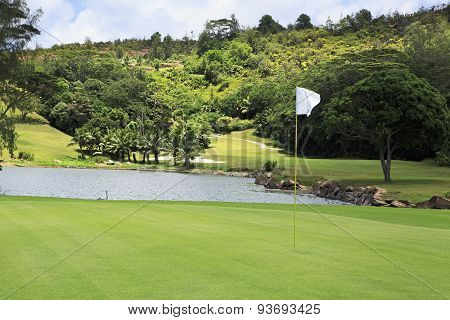 Beautiful golf course at the Constance Lemuria Resort.