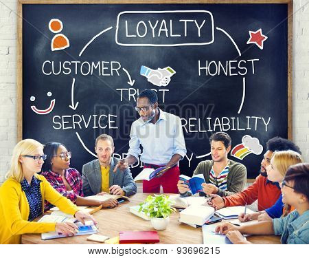 Loyalty Customer Service Trust Honest Reliability Concept