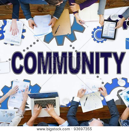 Community Connection Society Social Media Social Network Concept