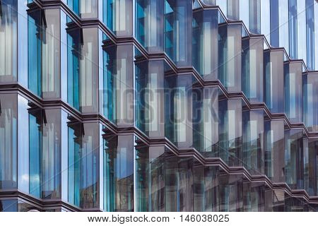 Modern Glass Facade Detail , Abstract Architecture