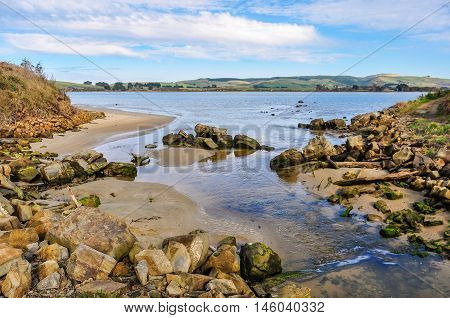 Coastal Landscape In The Catlins, New Zealand