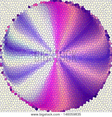 Abstract coloring background of the browns gradient with amazing circles of the visual spherize,poolar coordinates and stained glass effects-good for design