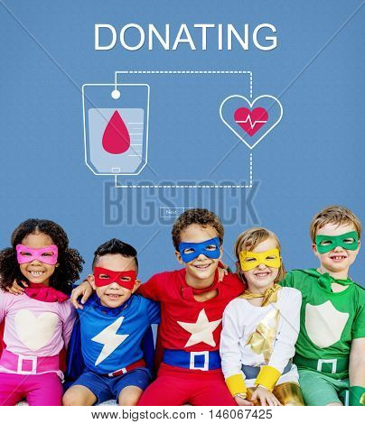 Blood Donation Give Life Transfusion Sangre Concept