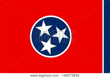 Flag of Tennessee is a state of United States