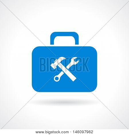 Tools chest icon vector illustration isolated on white background